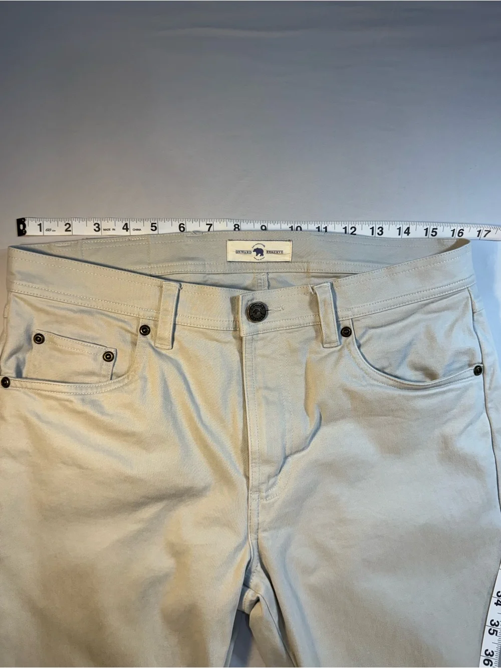 Men’s Onward Reserve cream light weight pants